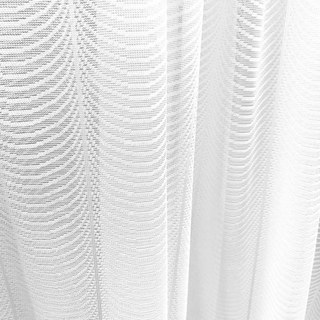 Reef Ripple Ivory White Sheer Curtain