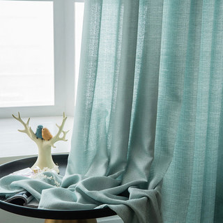 The Bright Side Mint Green Heavy Voile Curtain