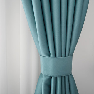 Superthick Turquoise Green Blackout Curtain 15