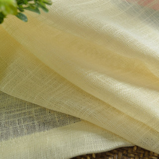 A Touch of Sunshine Lemon Yellow Semi Heavy Net Curtain 9