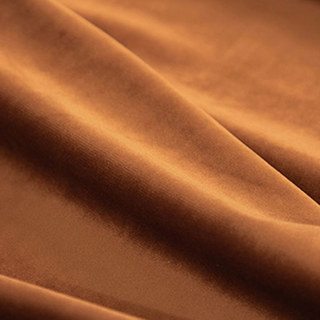 Fine Terracotta Caramel Burnt Orange Velvet Curtains 5