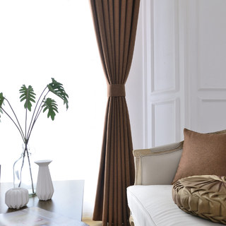 Sleek City Brown Blackout Curtain 3