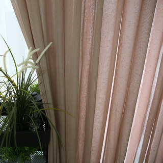 Notting Hill Mocha Textured Sheer Curtain 3