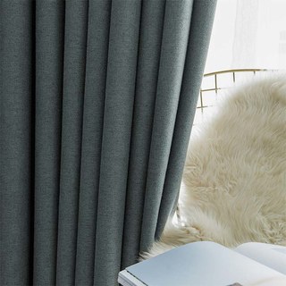 Pine Valley Haze Blue Blackout Curtain Drapes 2