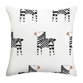 Zebra Black and White Print Curtain 6