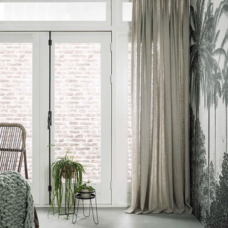 Cotton Club Light Gray Curtain 2