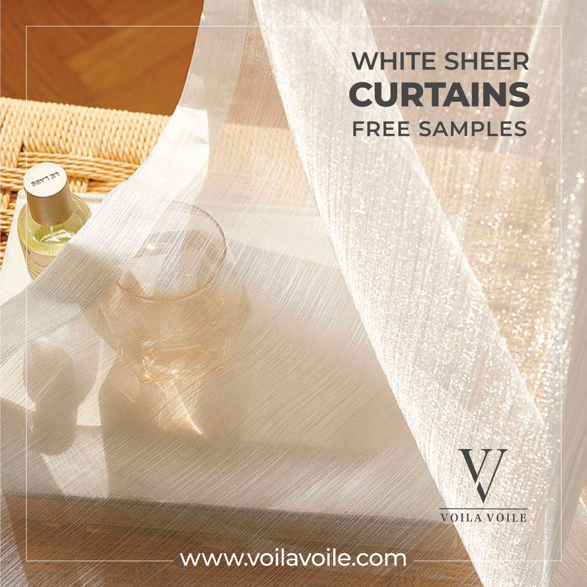 White Voile Curtains