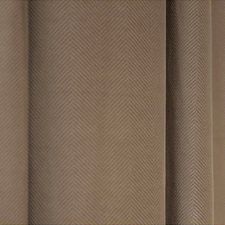 Sunnyvale Herringbone Mocha Brown Textured Velvet Blackout Curtain Drapes 6