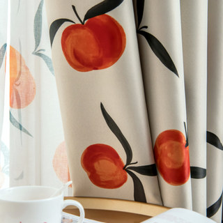 The Happiest Color Orange Blackout Curtain