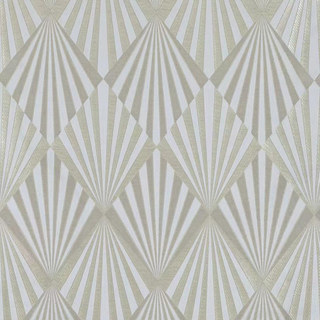 Deco Diamond Jacquard Geometric Cream Faux Silk Curtains 5